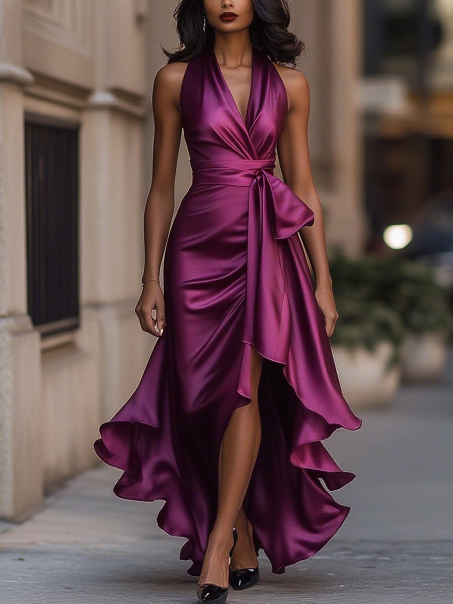 Women’s Wrap Evening Dress | Maxi