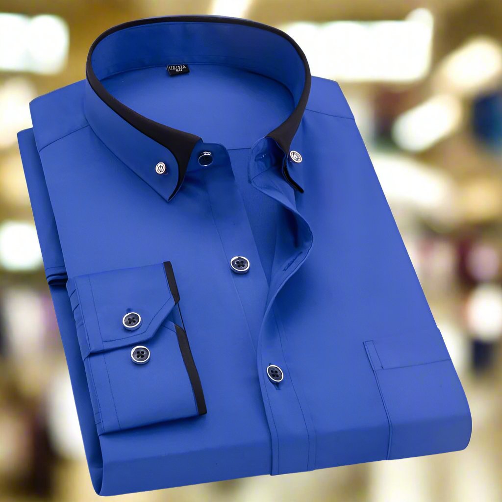 Men’s Long-Sleeve Collared Shirt