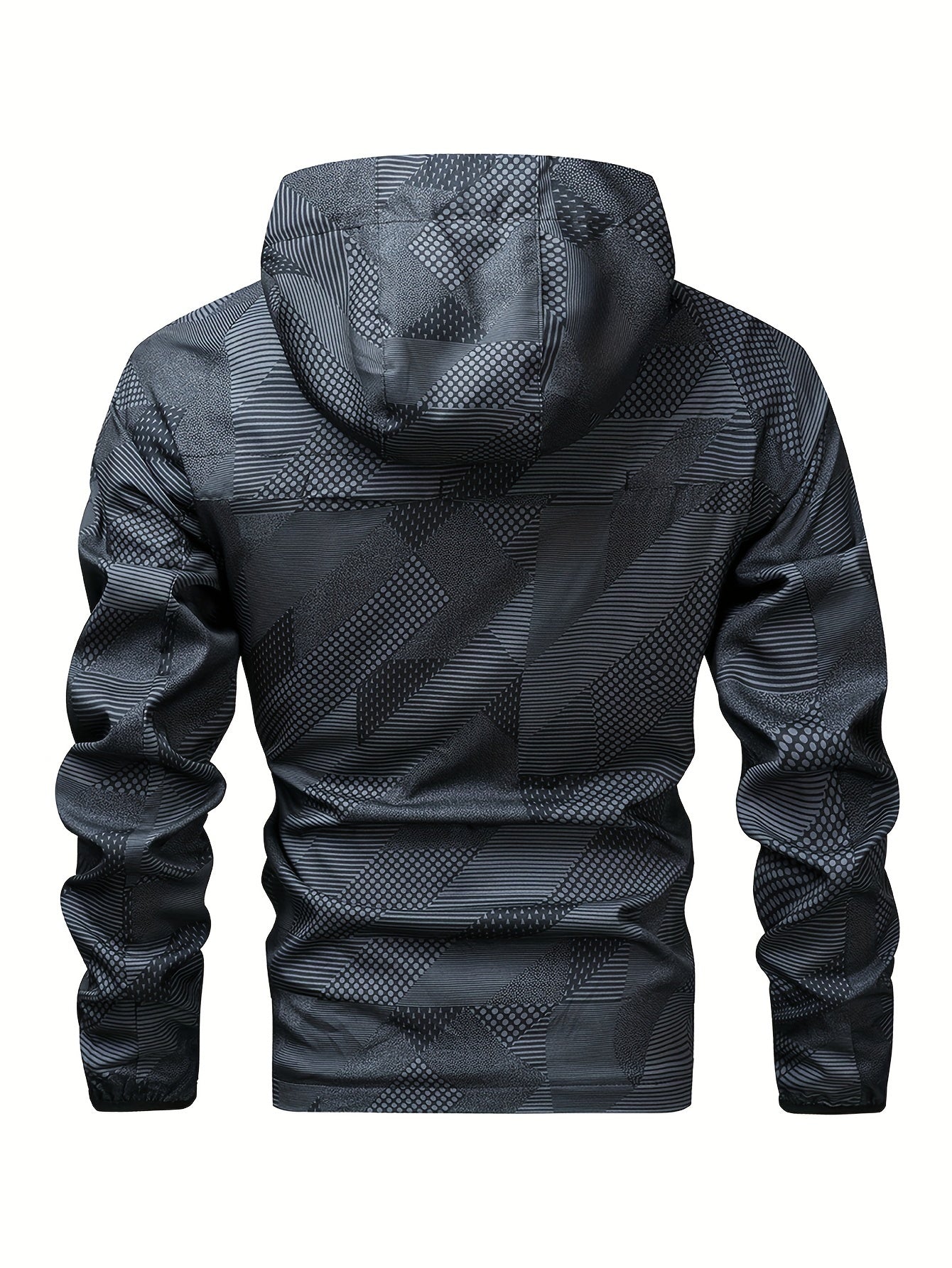 Zip Up Hooded Sweatshirt | Men's Block Hooded