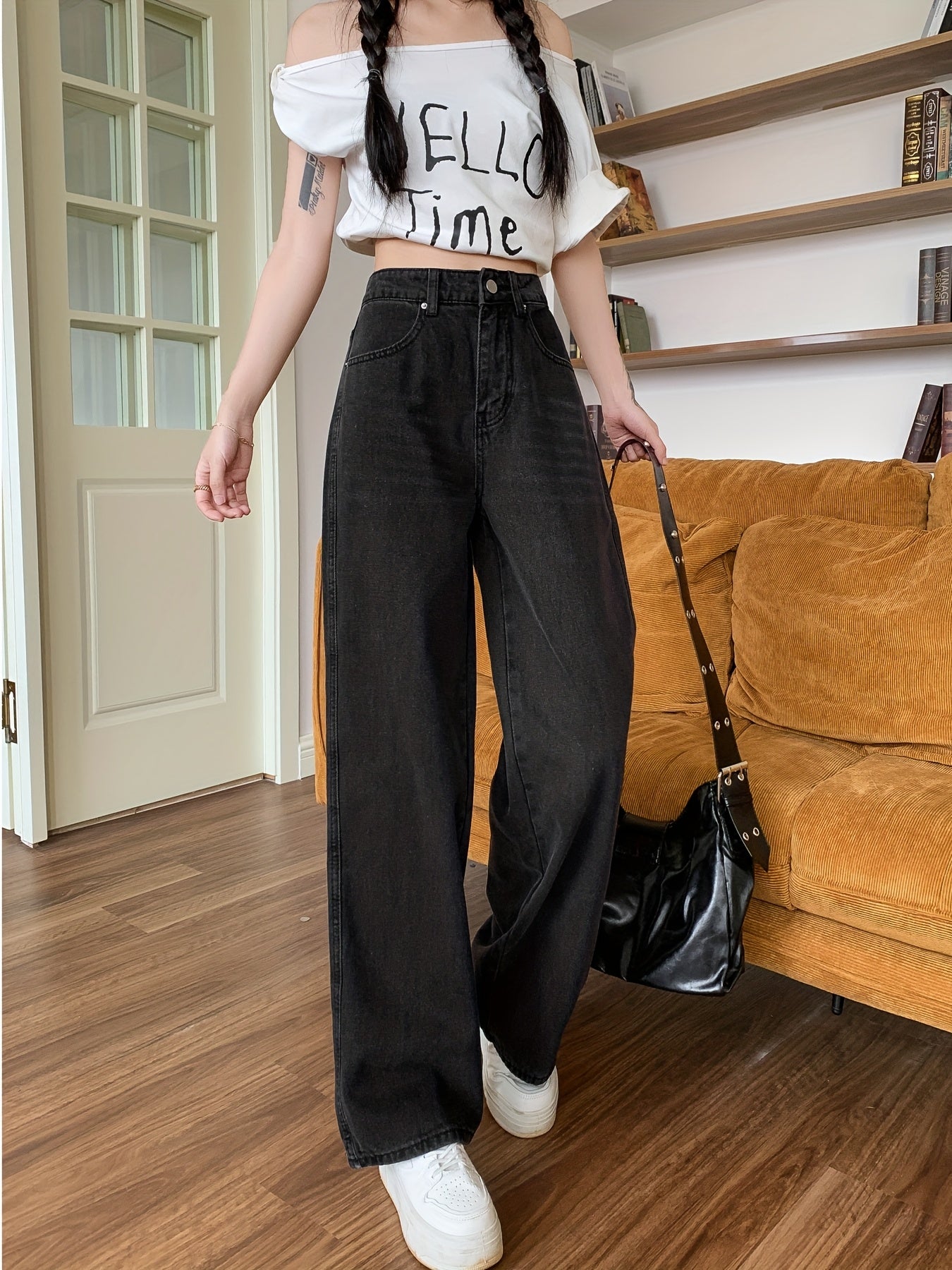 Womens Wide Leg Trouser | Vintage Jeans