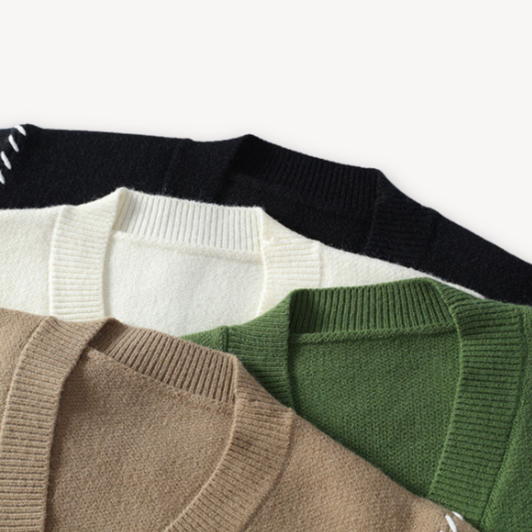 Men’s Stylish Casual Sweater | Button-Up Design