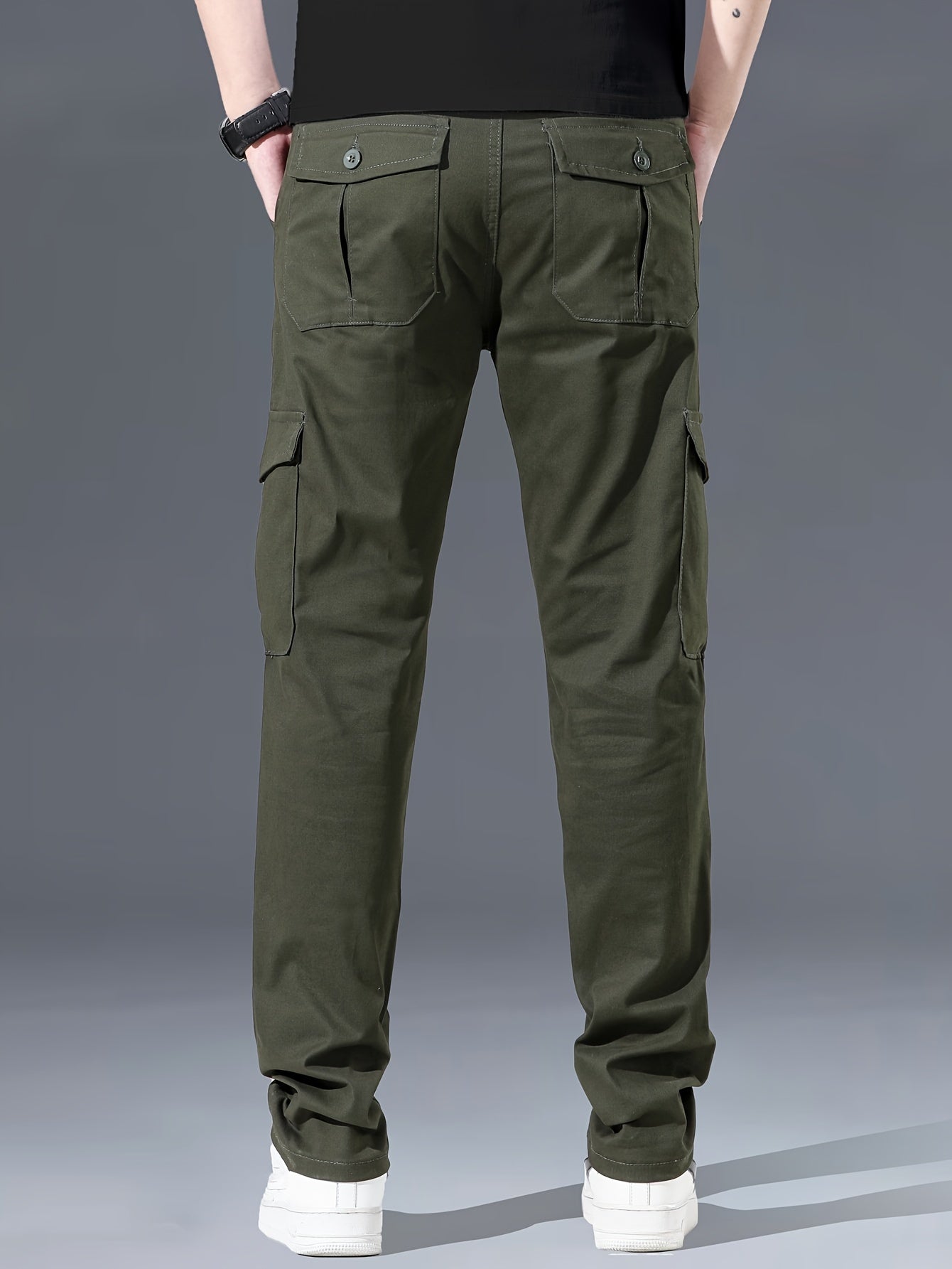 Menss Solid Color Cargo Trouser | Regular Fit