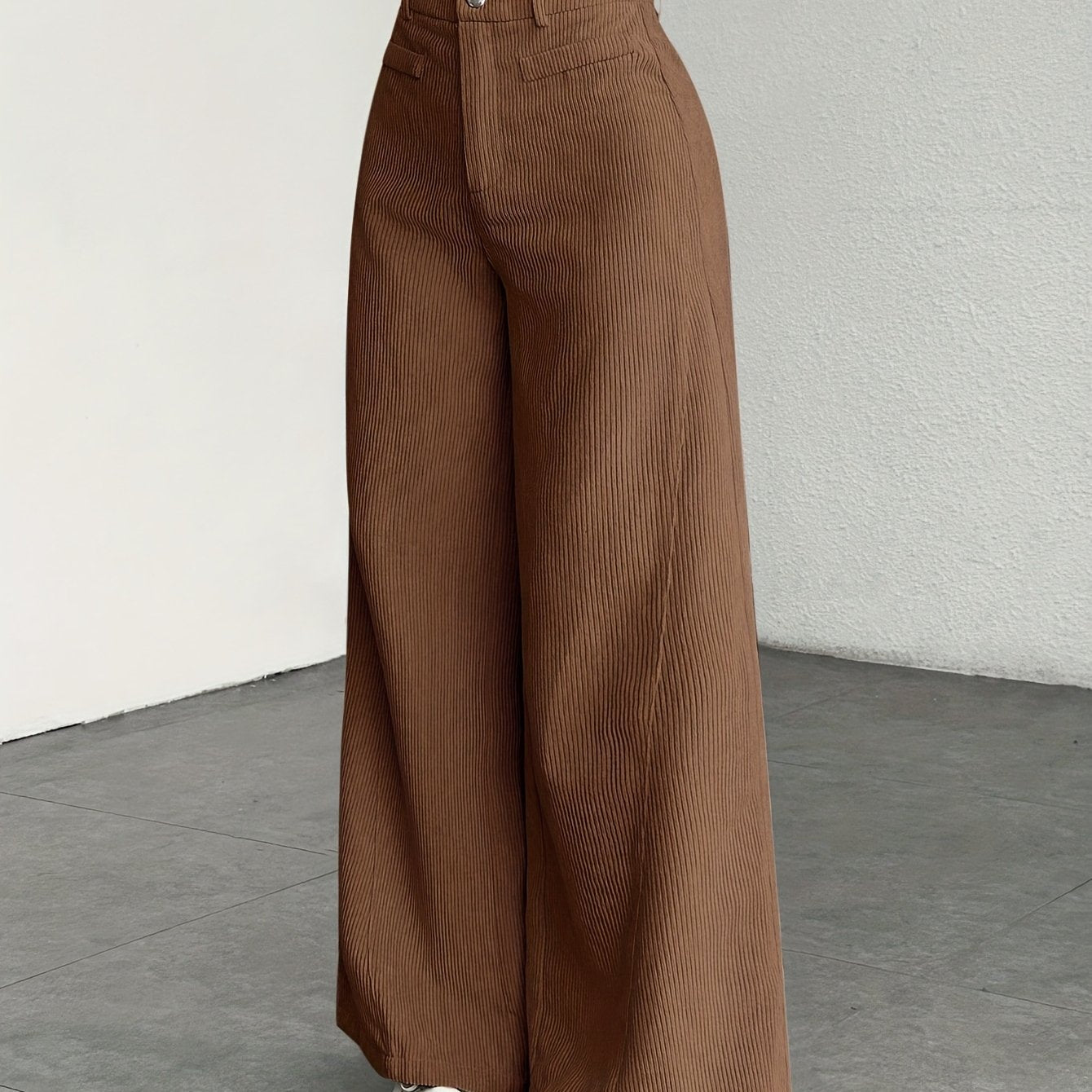 Womens Wide Leg Trousers | High-Waisted