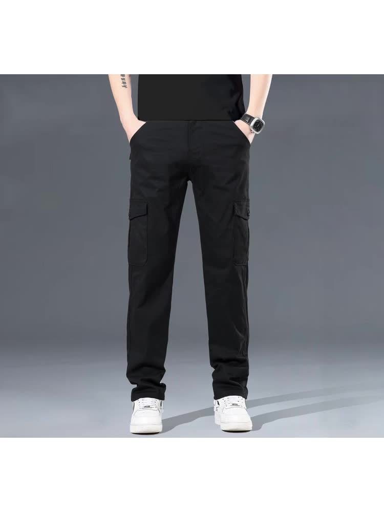 Menss Solid Color Cargo Trouser | Regular Fit