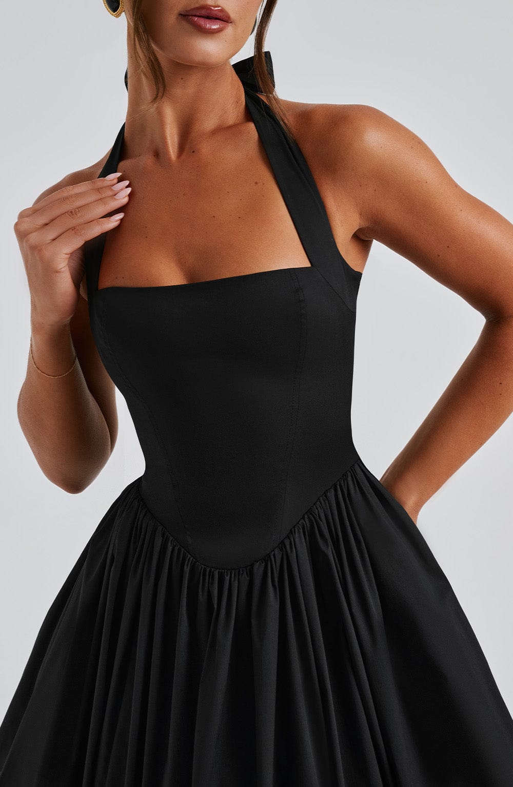 Womens Wedding Guest Dress | Halter Floral Dress