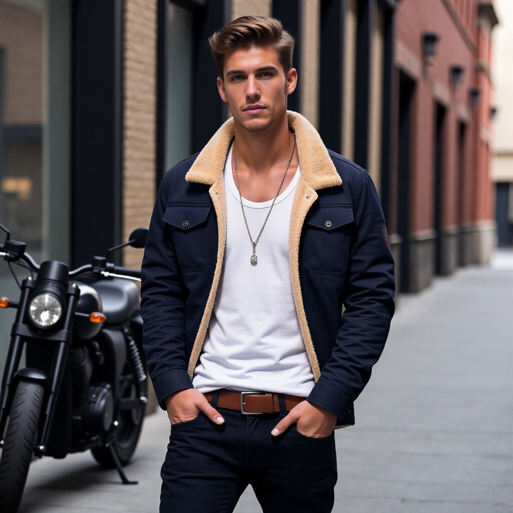 Veste Bomber Vintage Pour Hommes | Classique