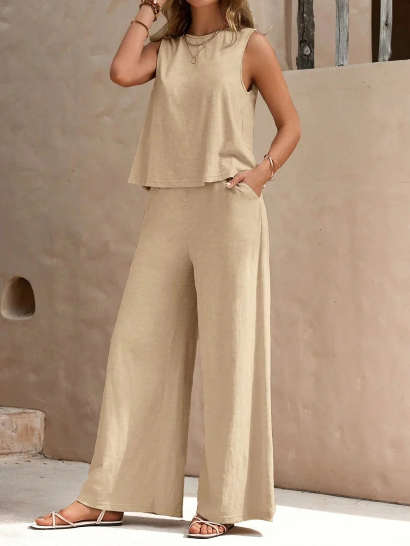 Ensemble Haut et Pantalon Décontracté Femme | Été