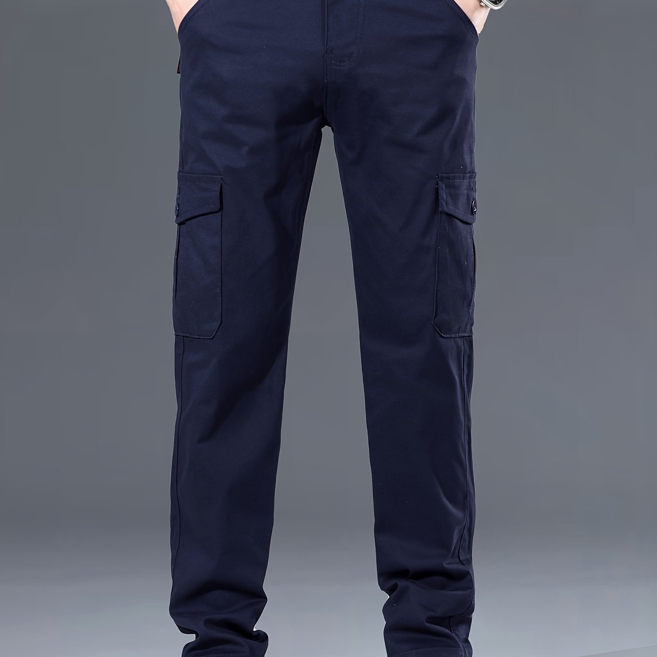 Menss Solid Color Cargo Trouser | Regular Fit
