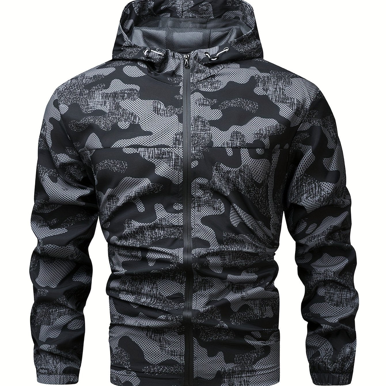 Zip Up Hooded Sweatshirt | Men's Block Hooded