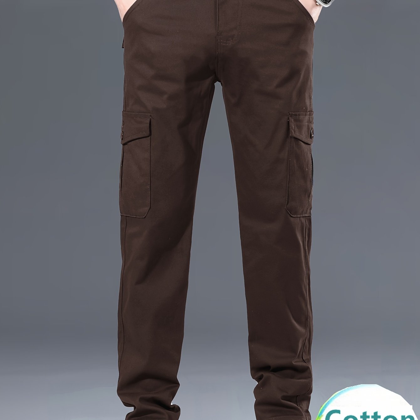 Menss Solid Color Cargo Trouser | Regular Fit