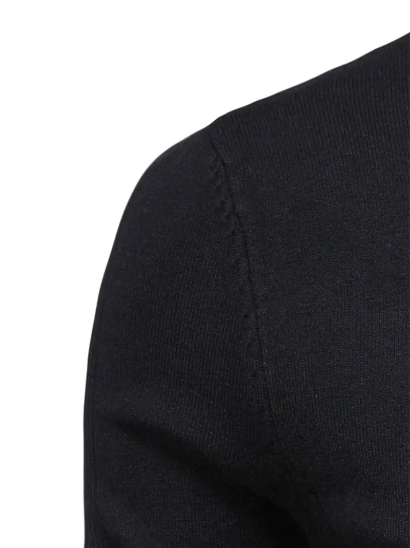Pull Col Roulé Ajusté Pour Hommes | Vêtement Smart Casual A Manches Longues