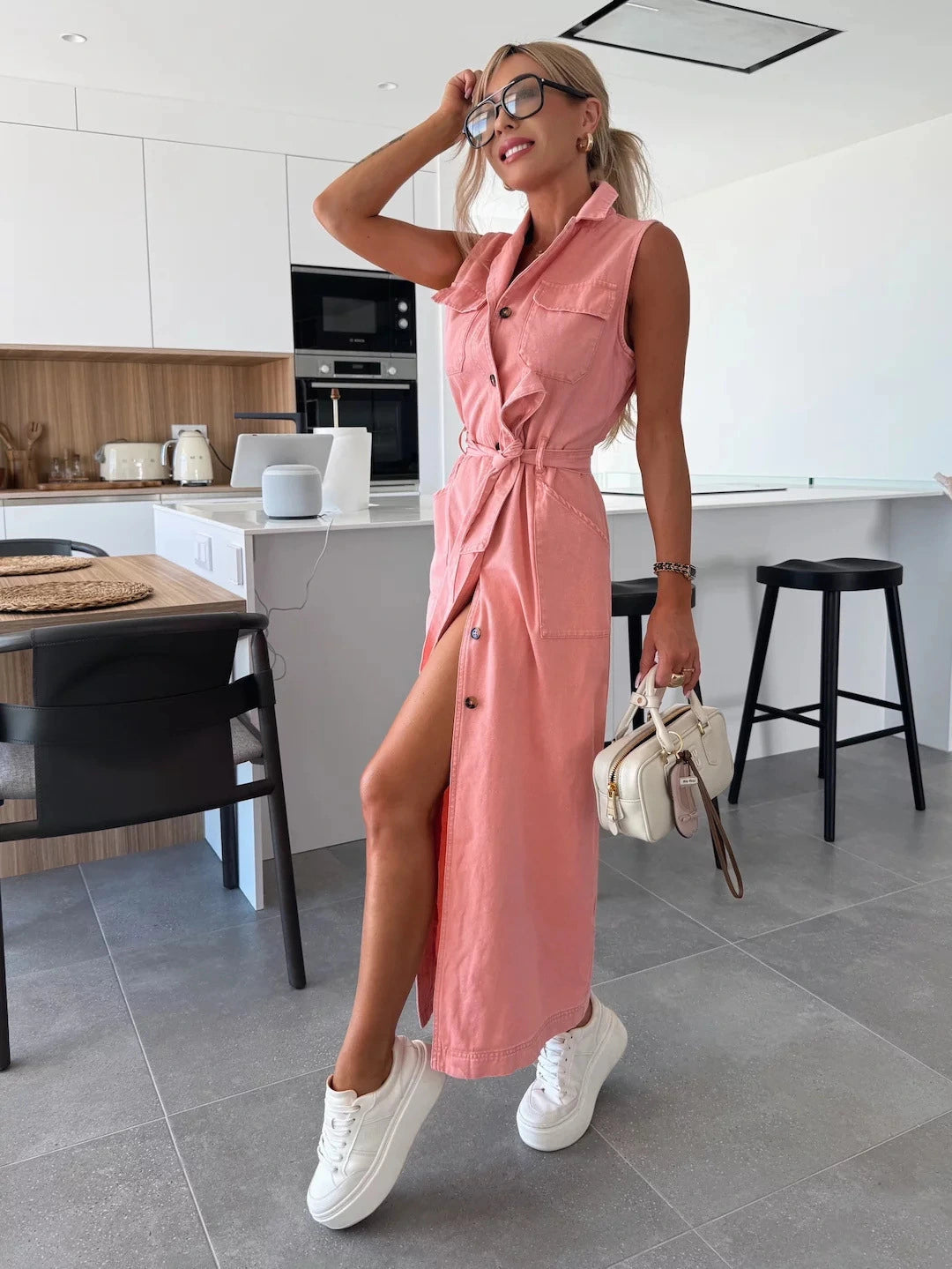 Women’s Stylish Denim Dress | Maxi