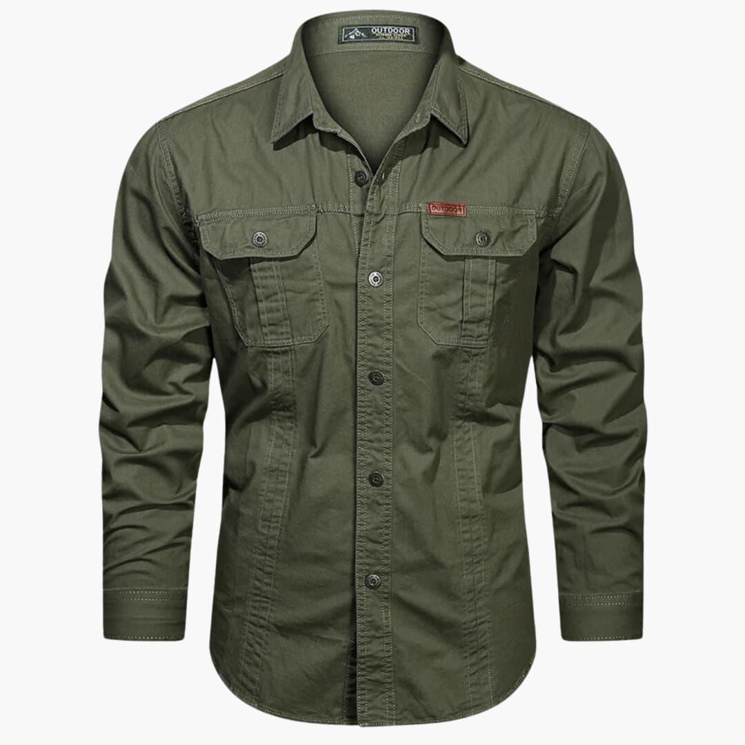 Men’s Classic Cargo Shirt | Long Sleeve Outdoor Style