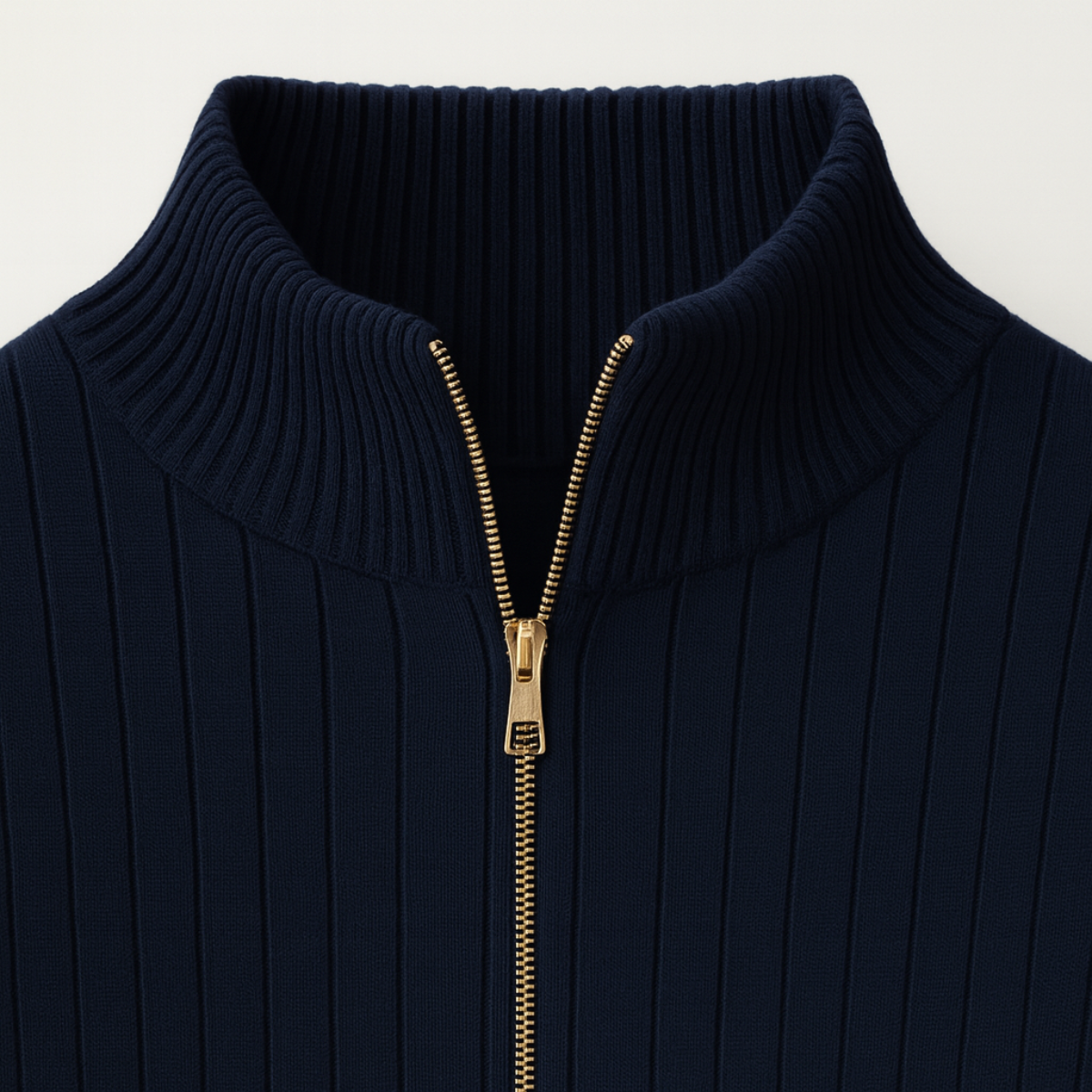 Men’s Half Zip Jumper | Ribbed Design