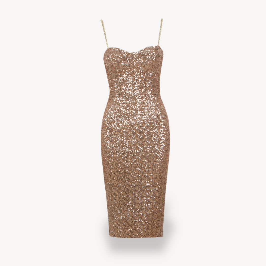 Women’s Sequin Dress | Midi Evening Gown