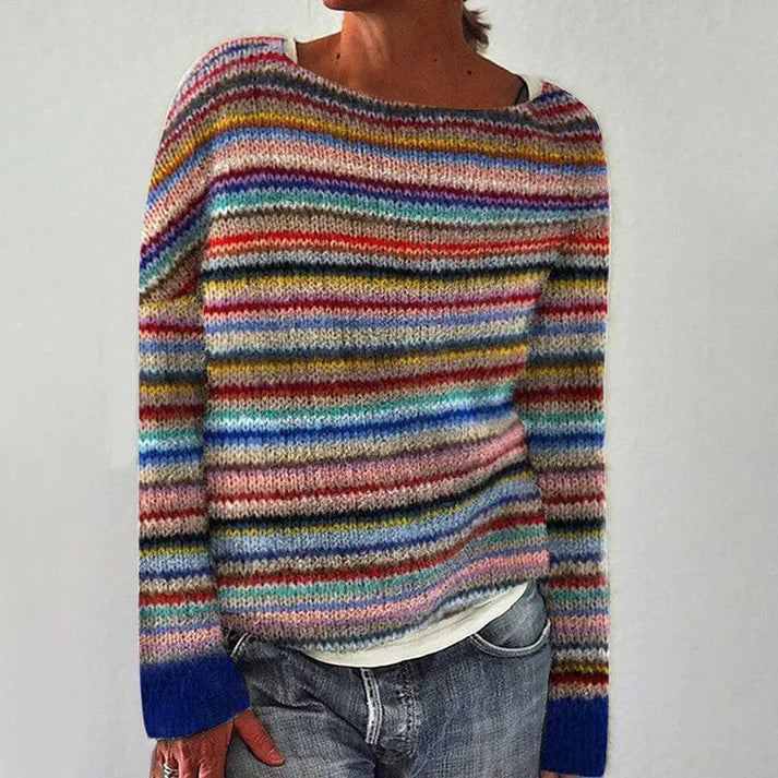 Elegant Long Striped Top for Women | Casual