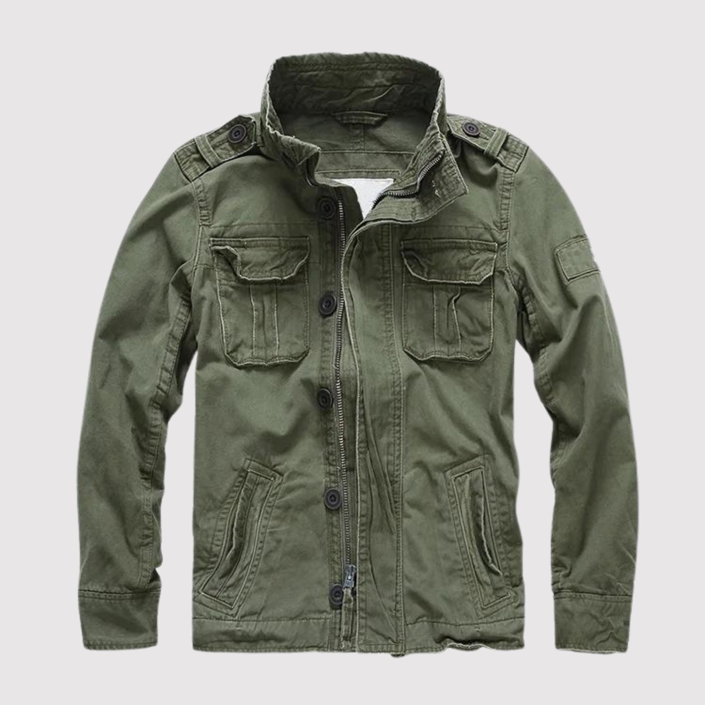 Veste En Jean Rétro Stylée Pour Homme | Multi-Poches