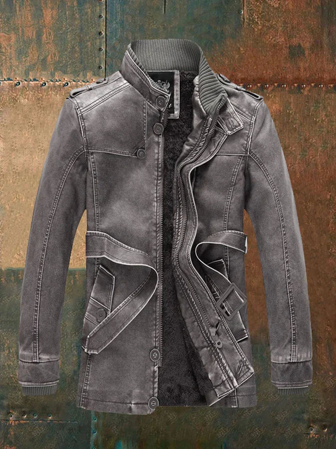 Veste en Cuir Vintage Pour Hommes | Classique