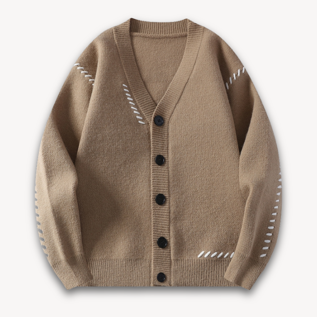 Men’s Stylish Casual Sweater | Button-Up Design