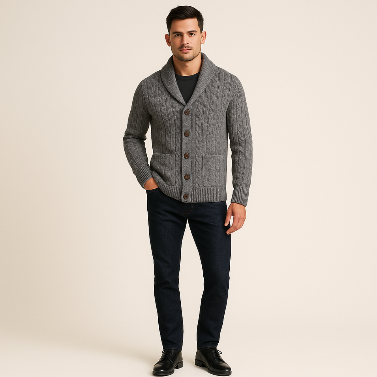 Men’s Button Cardigan | Classic Design