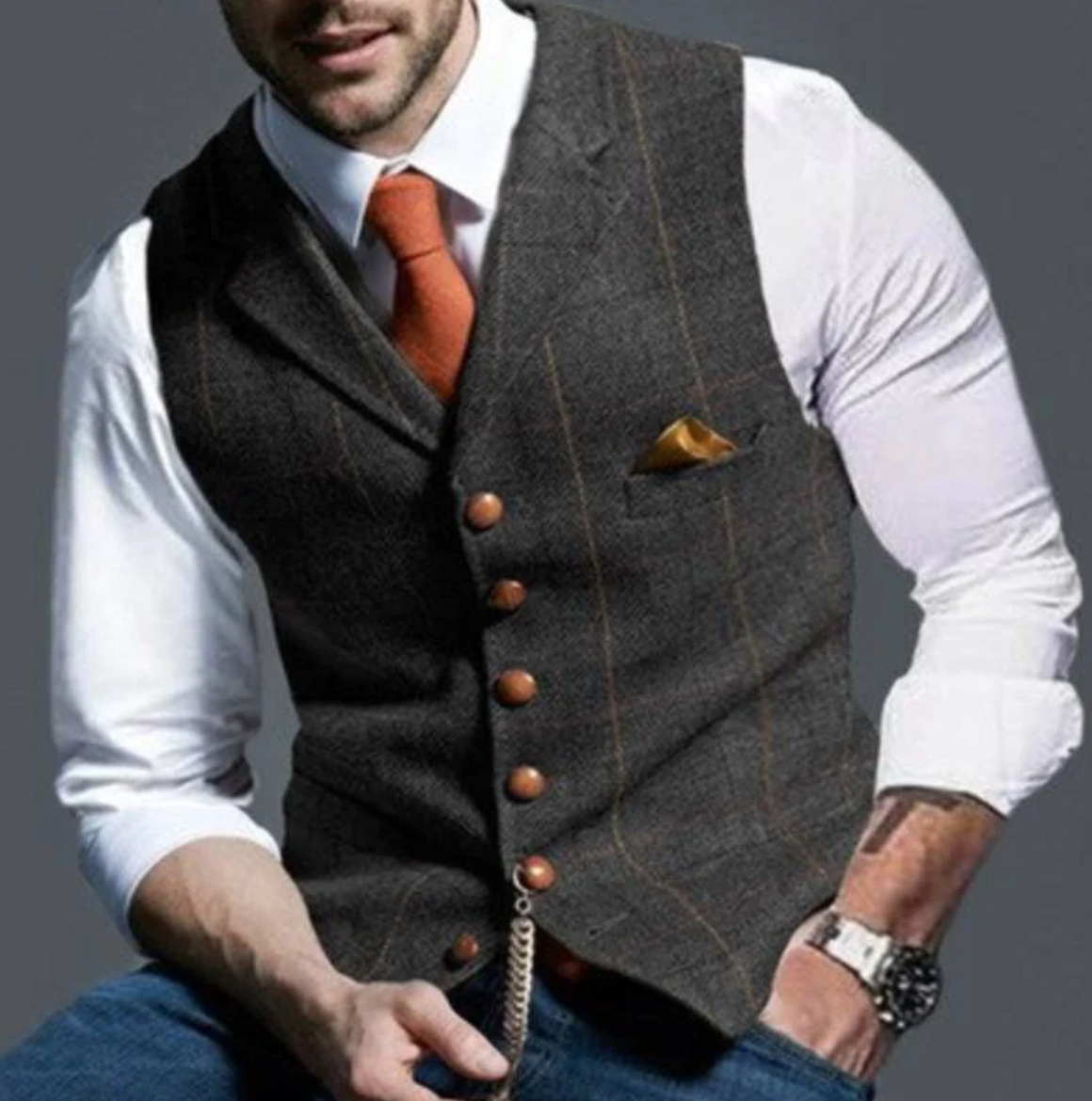 Gilet Élégant et Polyvalent Pour Hommes | Stylé et Confortable