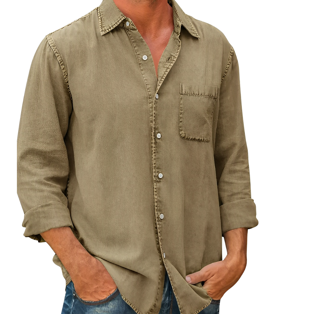 Homme Chemise en Jean | Manches Longues