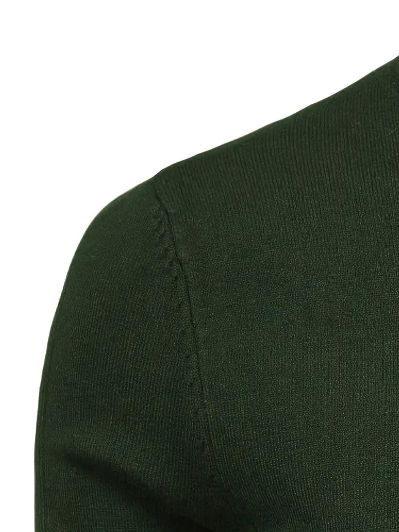 Pull Col Roulé Ajusté Pour Hommes | Vêtement Smart Casual A Manches Longues