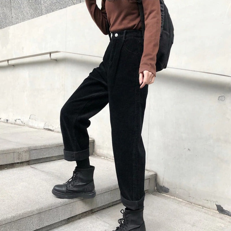 Women’s Corduroy Pants | High-Waisted