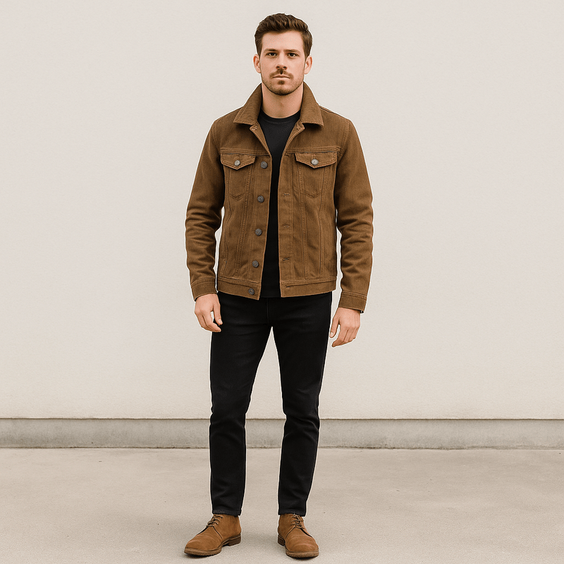 Veste Trucker Classique Pour Hommes | Coupe Décontractée