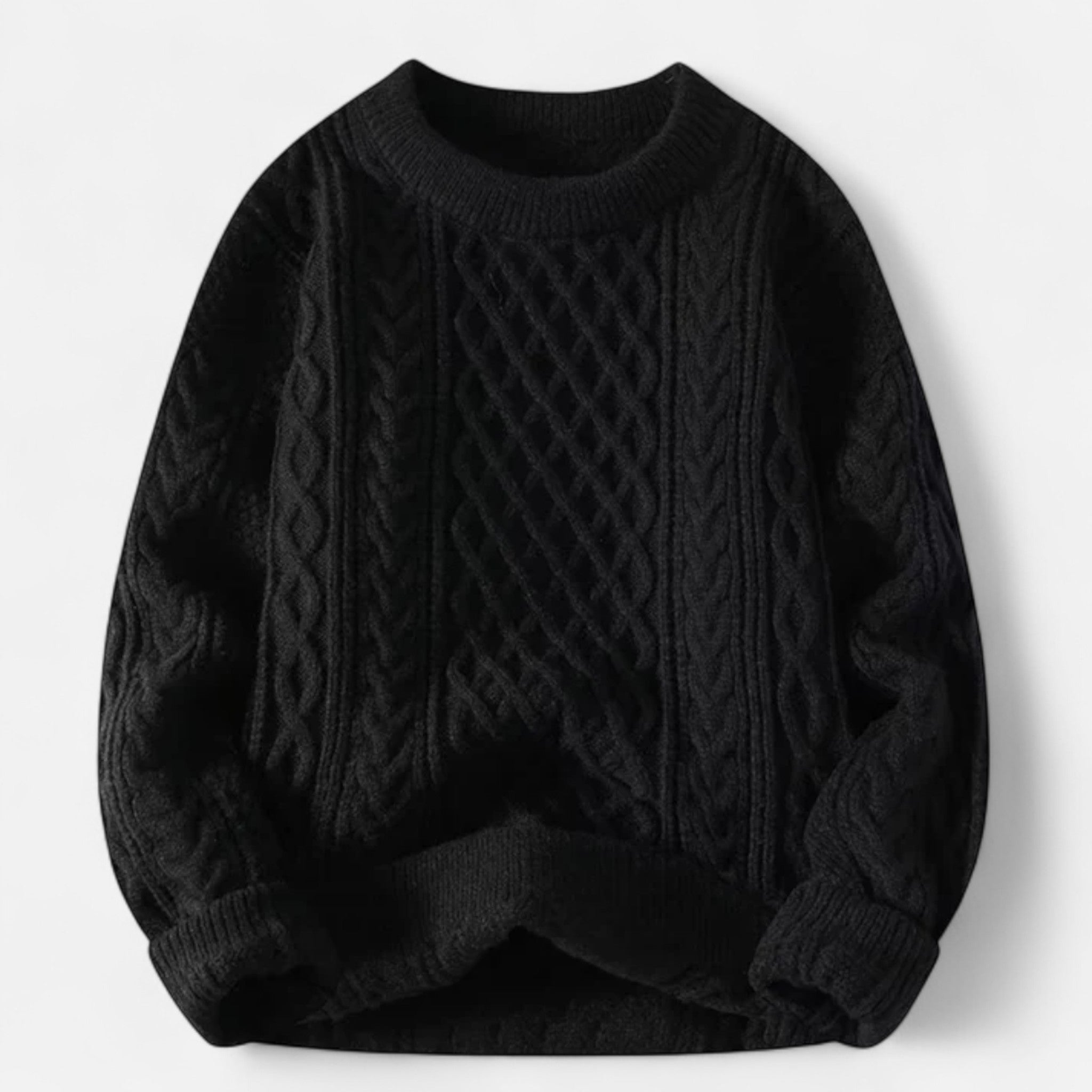 Women’s Refined Cable Knit Sweater | Round Neck