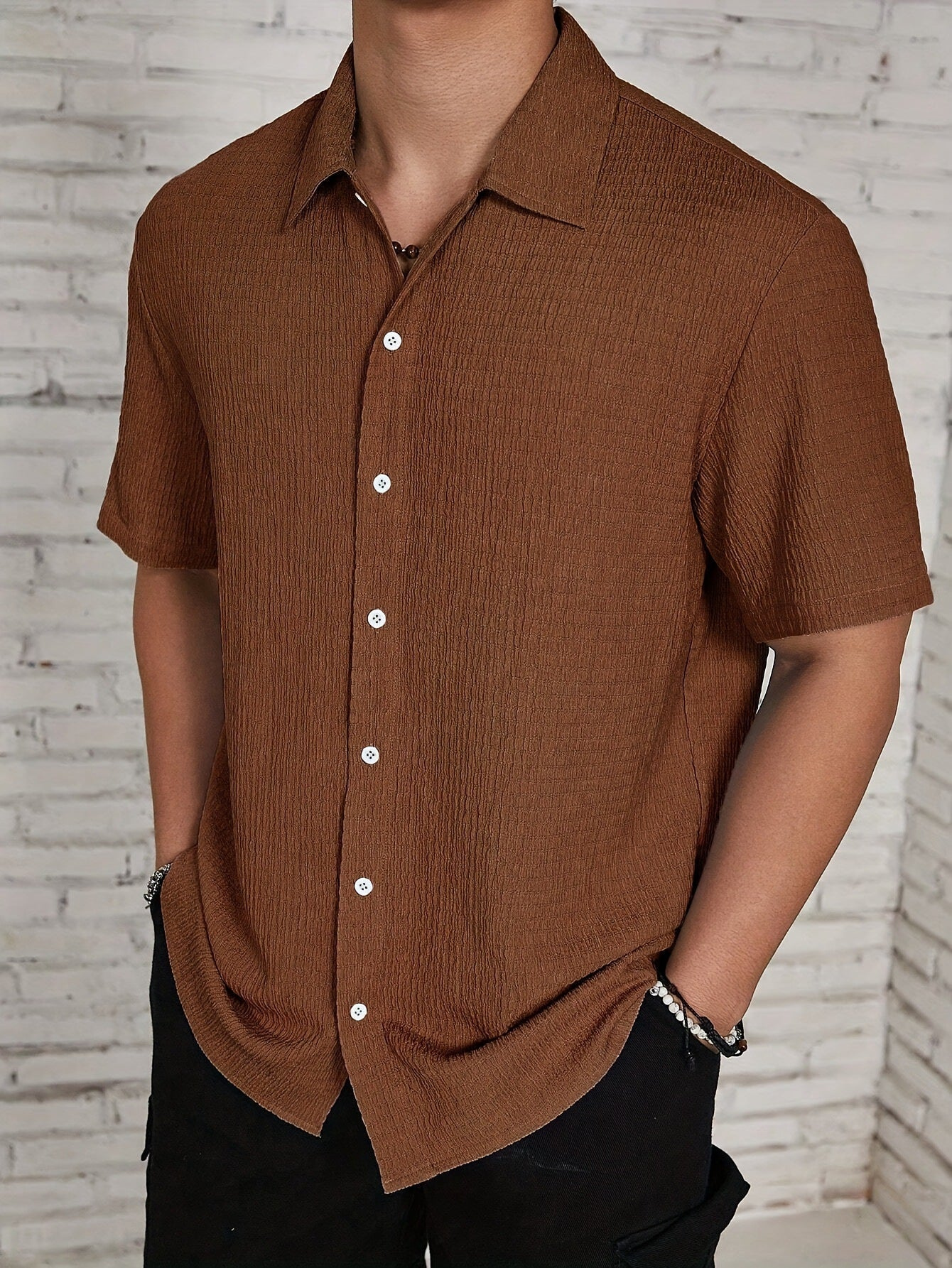 Chemise à Boutons pour Hommes | Décontractée