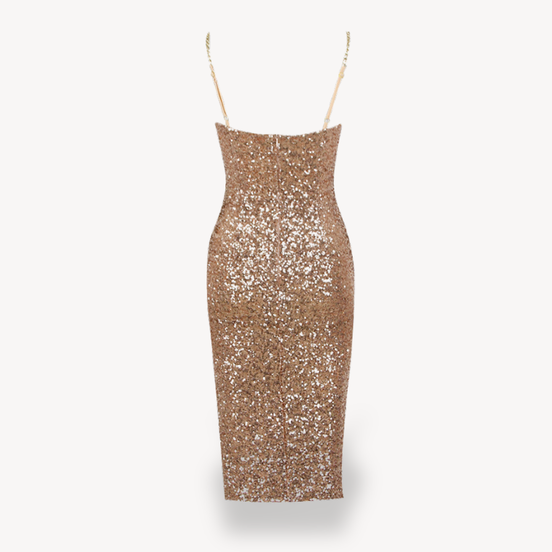 Women’s Sequin Dress | Midi Evening Gown