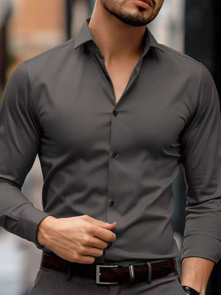 Men’s Formal Office Shirt | Long-Sleeve Style