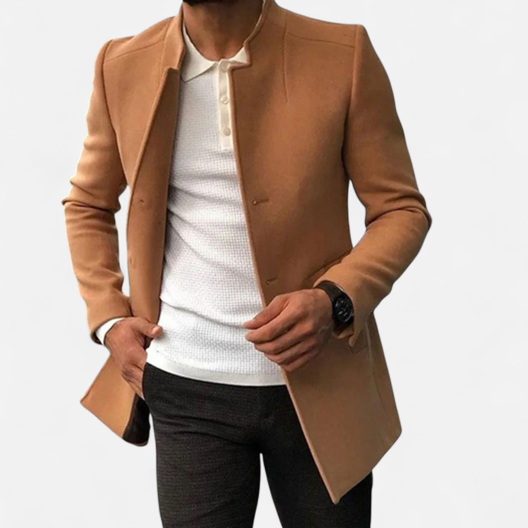 Men’s Tailored Coat | Single-Breasted Design