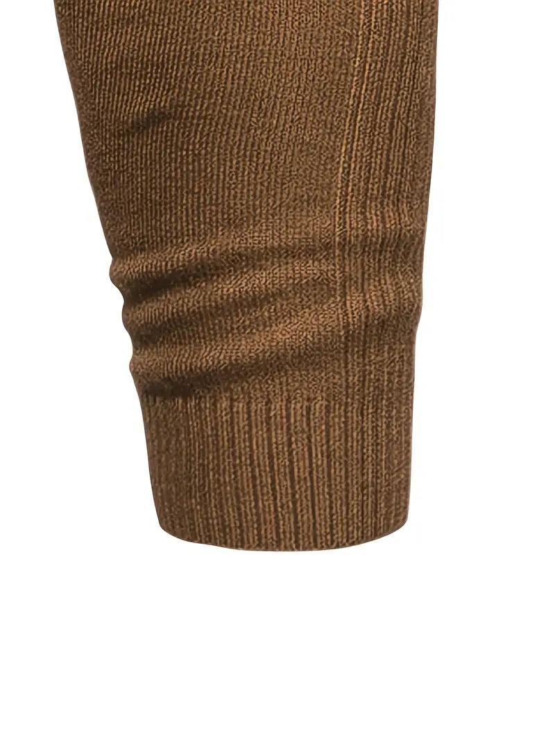 Pull Col Roulé Ajusté Pour Hommes | Vêtement Smart Casual A Manches Longues