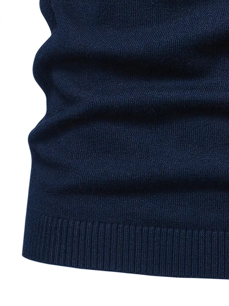 Pull Col Roulé Ajusté Pour Hommes | Vêtement Smart Casual A Manches Longues