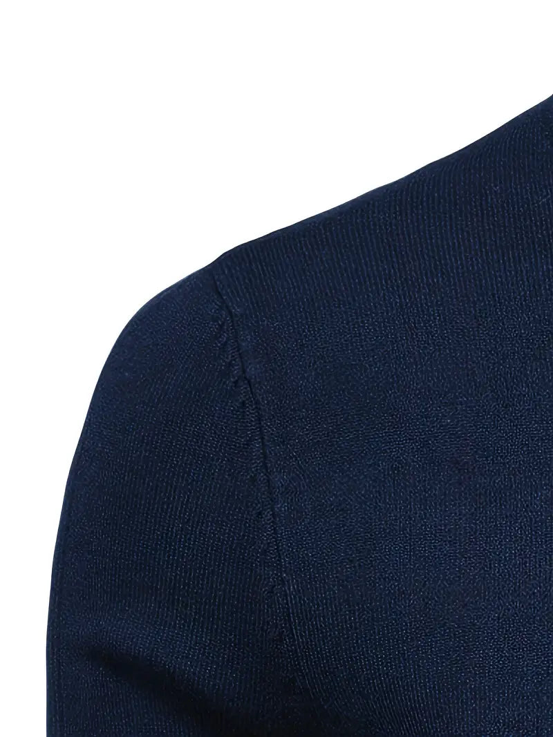Pull Col Roulé Ajusté Pour Hommes | Vêtement Smart Casual A Manches Longues