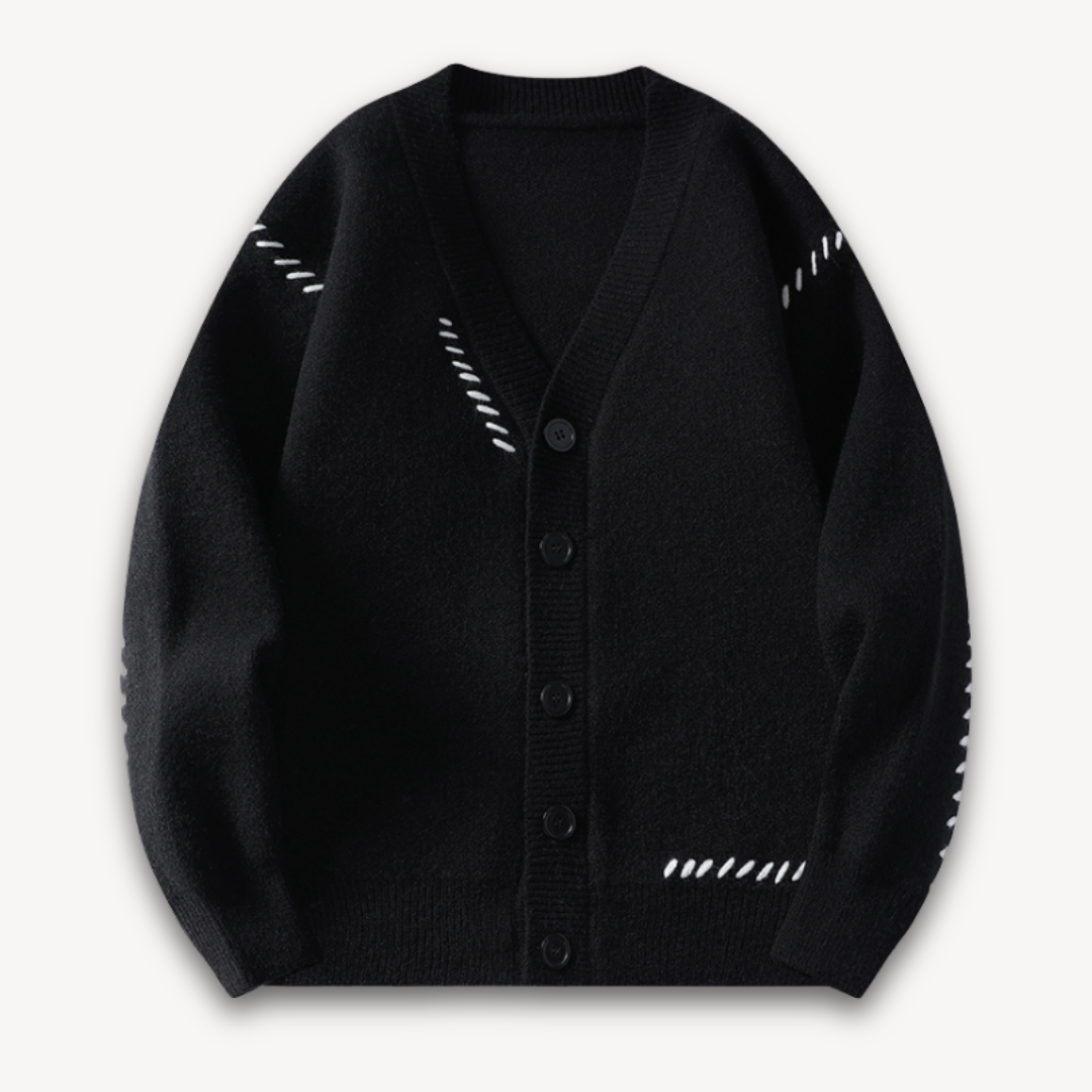 Men’s Stylish Casual Sweater | Button-Up Design