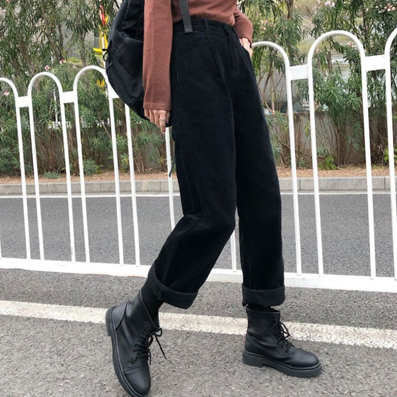 Women’s Corduroy Pants | High-Waisted