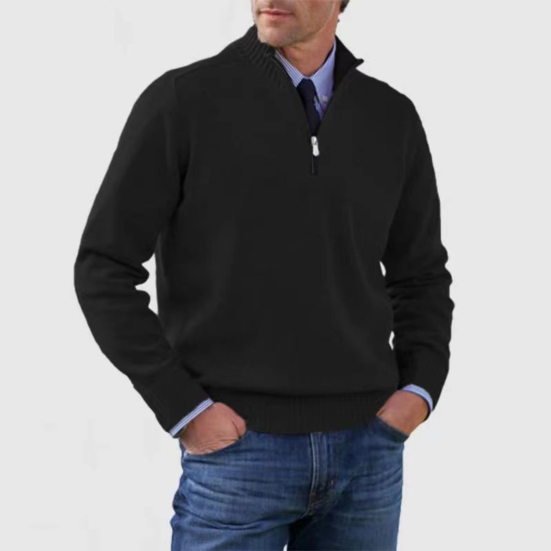 Men’s Casual Half-Zip Sweater| Stylish