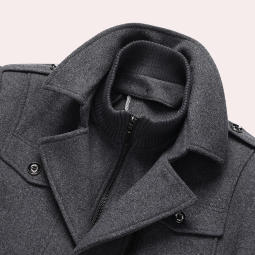 Manteau D'hiver Elégant Pour Homme En Deux Pièces | Chaud