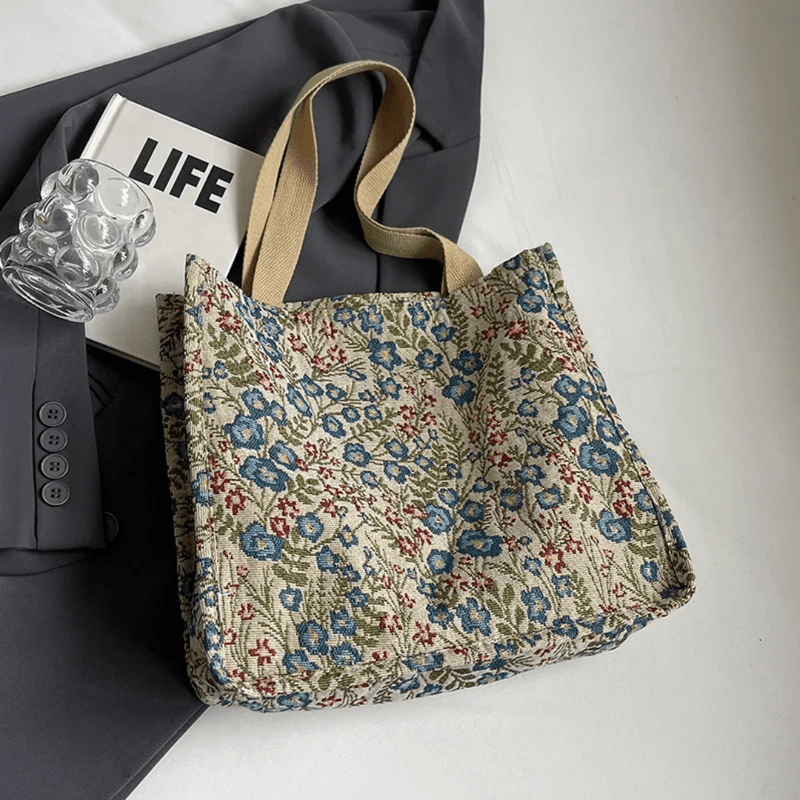 Sac De Shopping Floral Élégant Pour Femmes | Sac de Plage