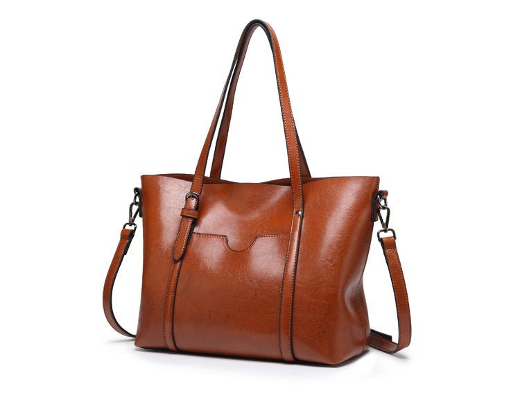 Sac Fourre-Tout En Cuir Pour Femmes – Grand Sac De Travail Elégant