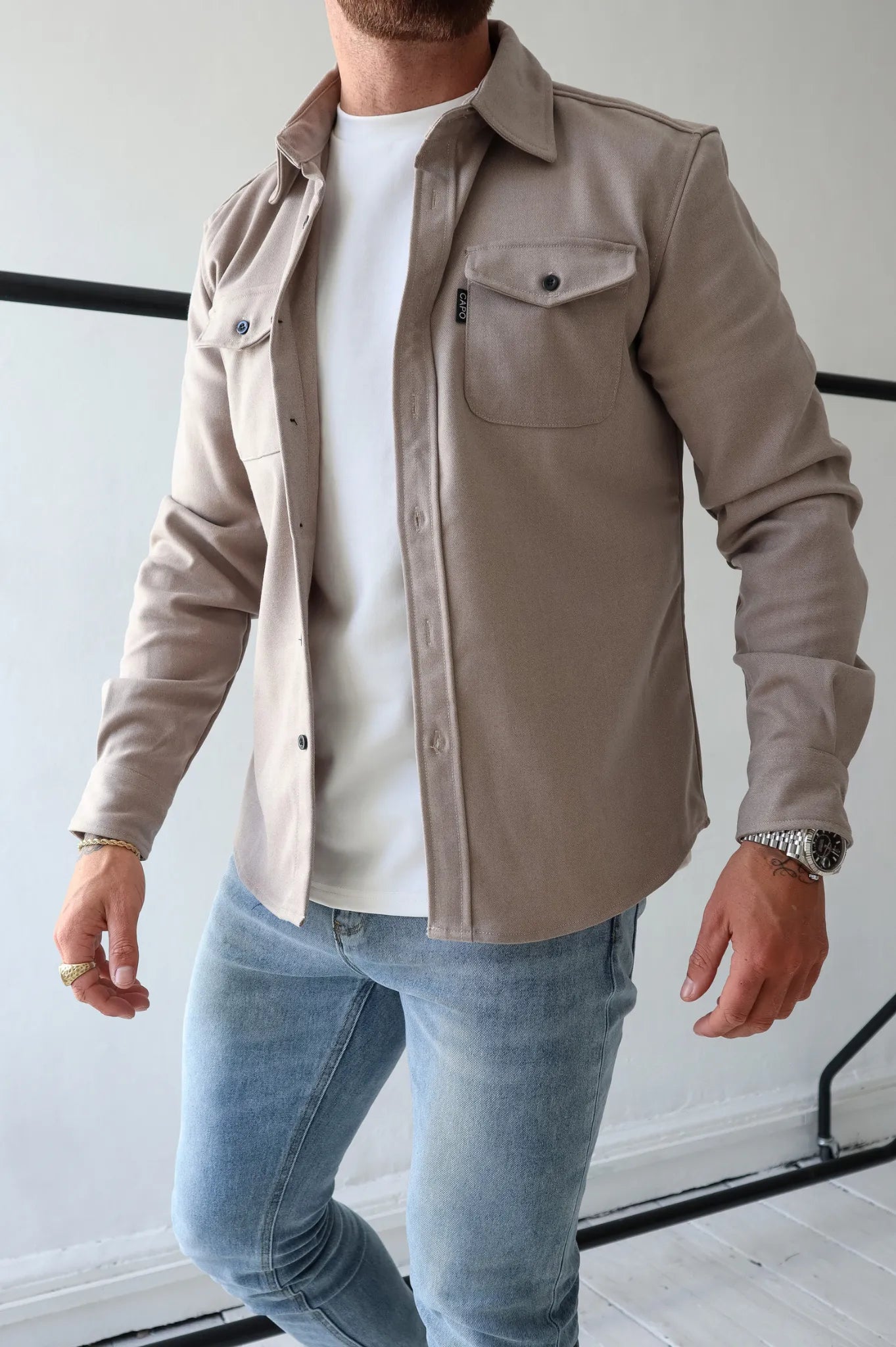 Veste Décontractée A Boutons Pour Hommes | Élégante
