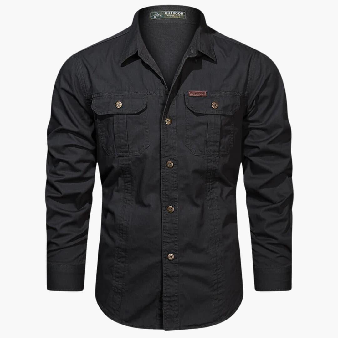 Men’s Classic Cargo Shirt | Long Sleeve Outdoor Style