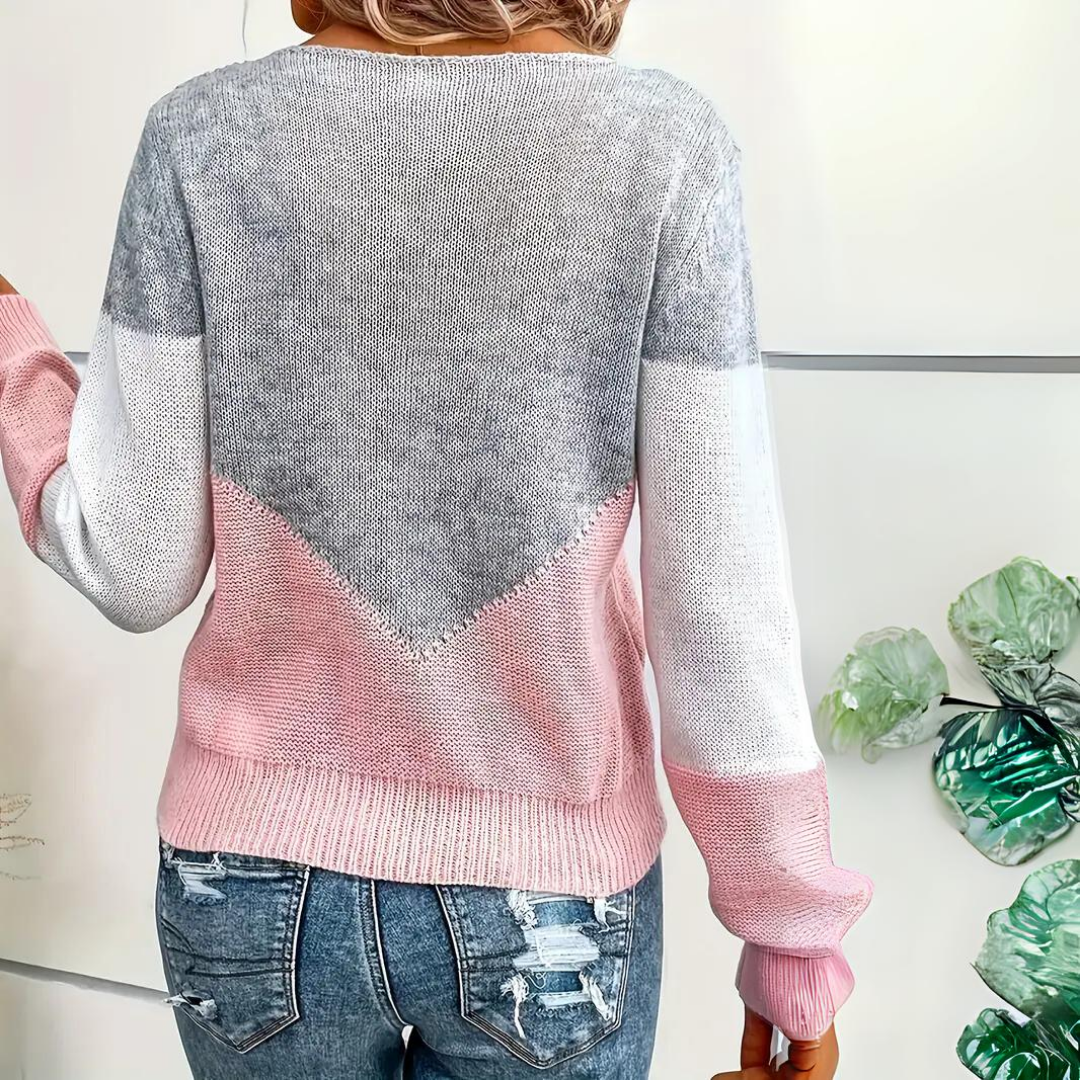 Women’s Stylish Pink Jumper | Characteristic Accents