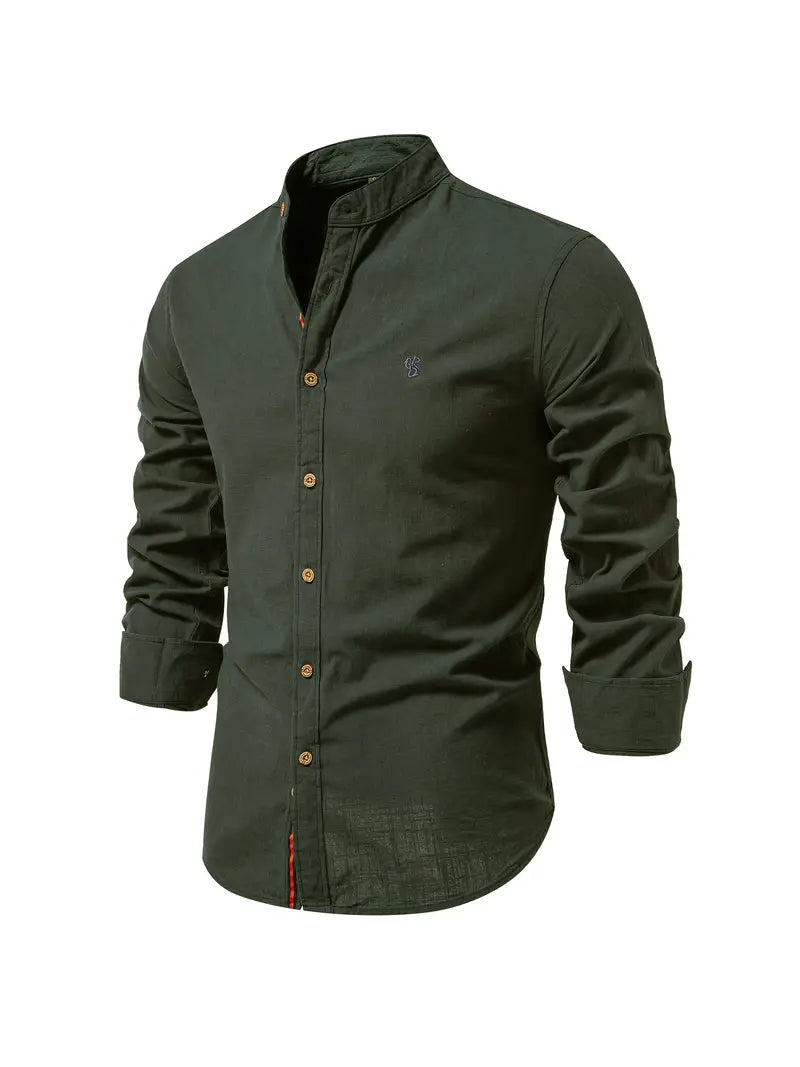 Men’s Buttoned Shirt | Long-Sleeve Design