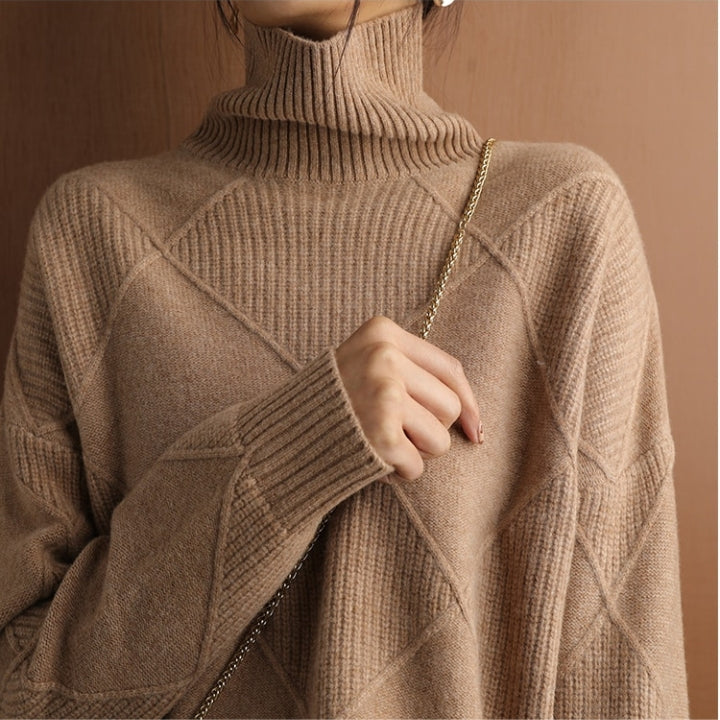 Women’s Roll Knitted Jumper | Stylish Accent