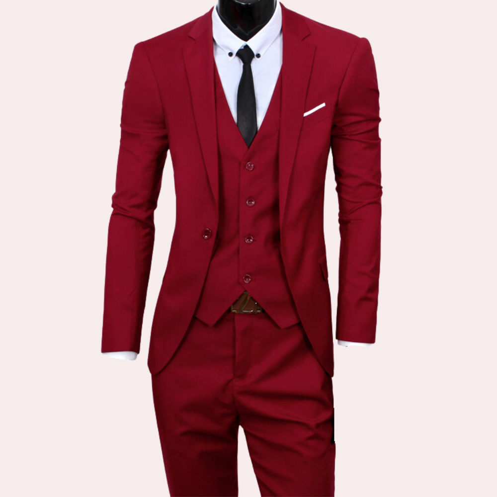 Men’s Stylish 3-Piece Suit | Casual