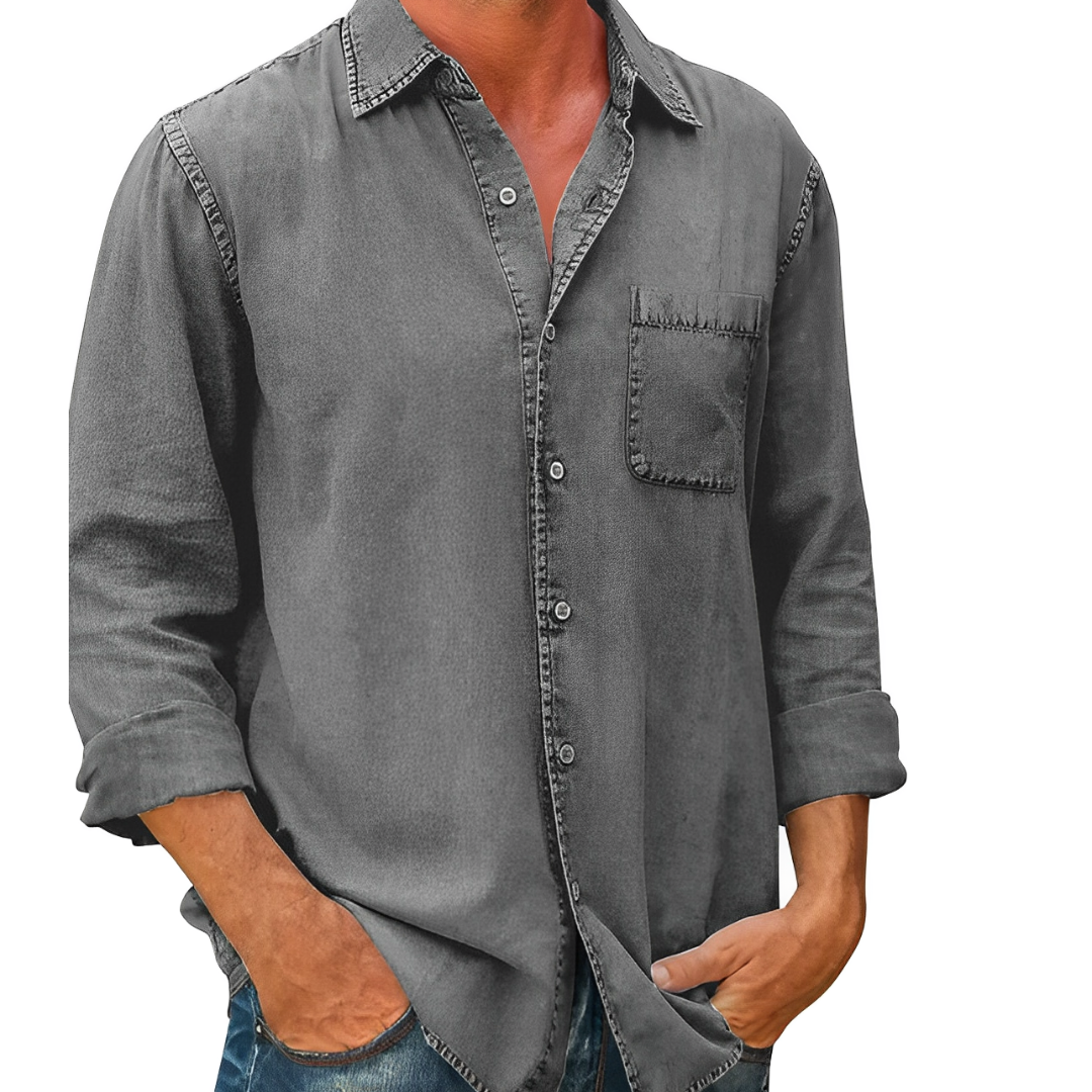 Homme Chemise en Jean | Manches Longues